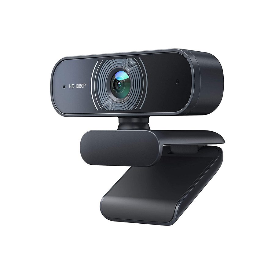 Testo alternativo:Webcam HD 1080p nera con design moderno e supporto regolabile. Testo alternativo:Webcam HD 1080p nera con design moderno e supporto regolabile.